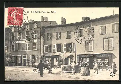 AK Brioude, Place aux Toiles