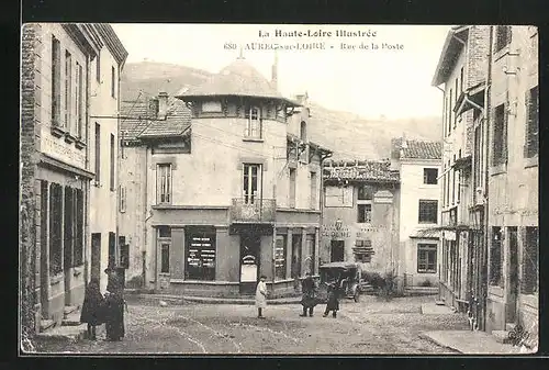 AK Arec-sur-Loire, Rue de la Poste