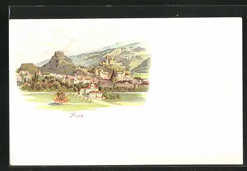 Lithographie Sion, Panorama