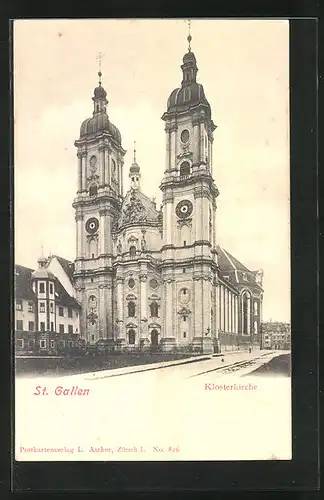 AK St. Gallen, Anblick der Klosterkirche