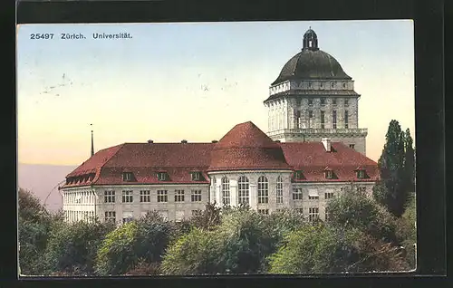 AK Zürich, Blick auf die Universität