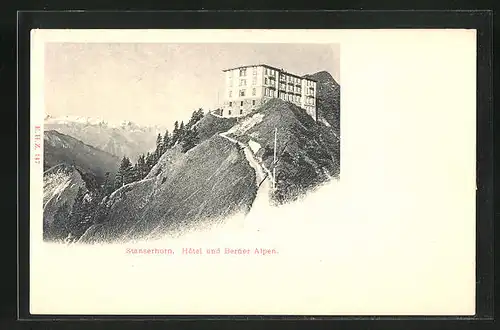 AK Stanserhorn, Hotel und Berner Alpen