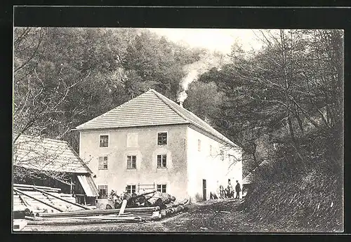 AK St. Leonhard a. F., Blick auf die Lohmühle