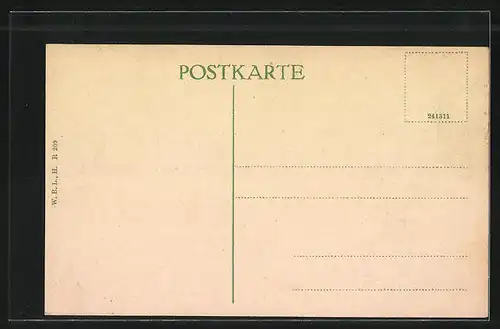 AK Heide, Marschstrasse mit Gebäudezeile