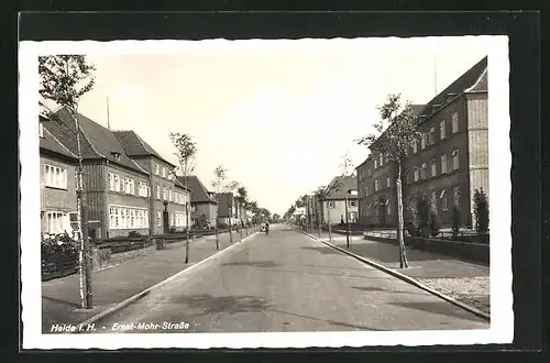 AK Heide i. H., Blick in die Ernst-Mohr-Strasse