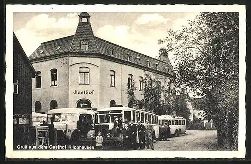 AK Klipphausen, Gasthof Klipphausen mit Bus