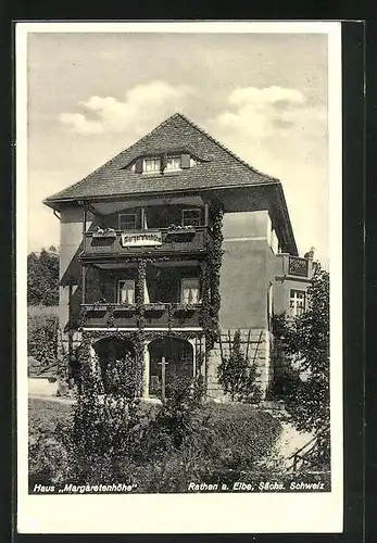 AK Rathen / Elbe, Hotel Haus Margaretenhöhe