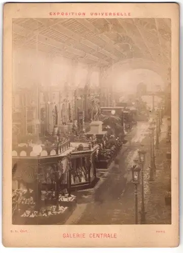 Fotografie C.K., Paris, Ansicht Paris, Exposition Universelle 1889, Galerie Centrale