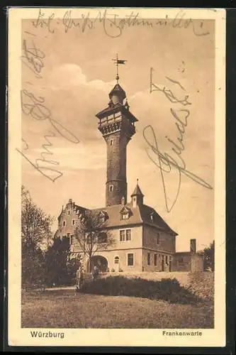AK Würzburg, Gasthaus Frankenwarte