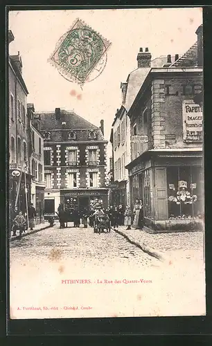 AK Pithiviers, la Rue des Quatre-Vents