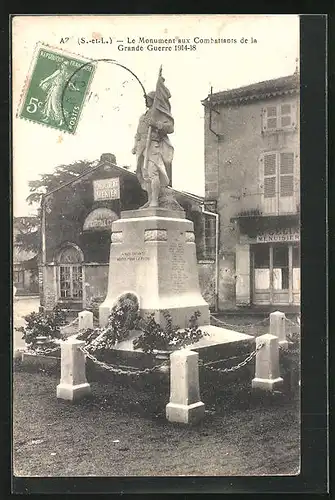 AK Azé, le Monument aux Combattants de la Grande Guerre