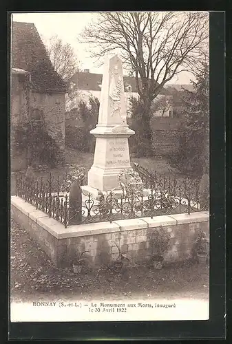 AK Bonnay, le Monument aux Morts