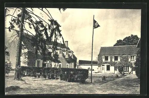 AK Arcy-sur-Cure, Colonie de Vacances du Lac Sauvin, Vue d`Ensemble