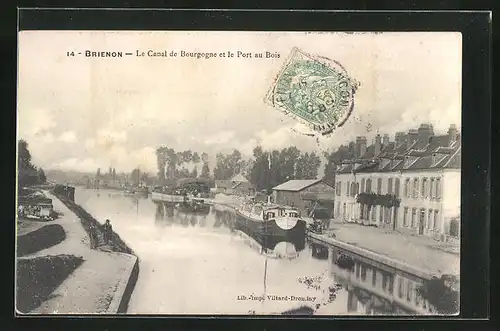 AK Brienon, Le Canal de Bourgogne et le Port au Bois