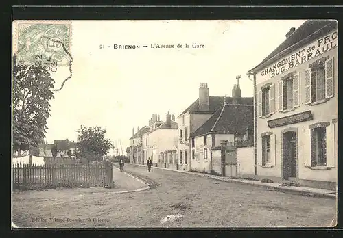 AK Brienon, L`Avenue de la Gare