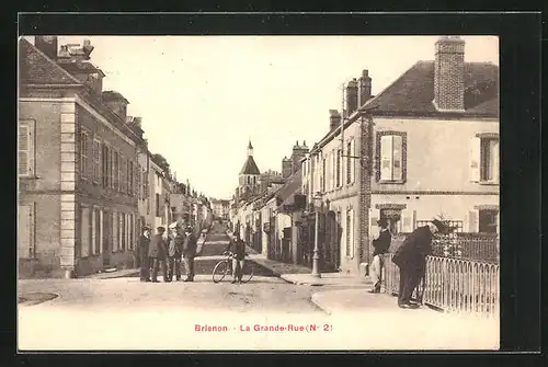 AK Brienon, La Grande Rue, Strassenpartie