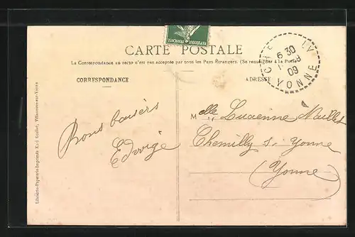 AK Aillant-sur-Tholon, Les Promenades côté Nord