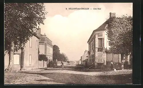 AK Aillant-sur-Tholon, Une Rue, Strassenpartie