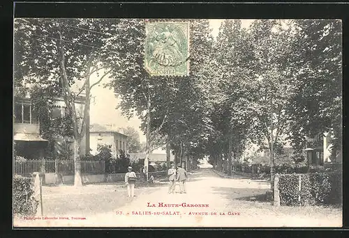 AK Salies-du-Salat, Avenue de la Gare