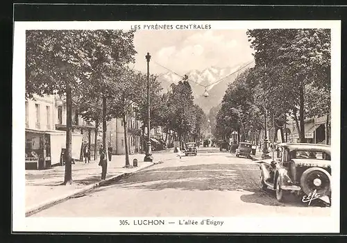 AK Luchon, L`allée d`Etigny