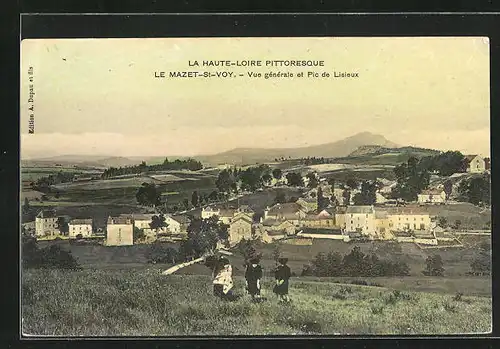 AK Le Mazet-St-Voy, Vue générale et Pic de Lisieux