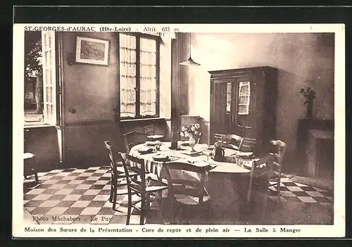 AK Le Puy, Maison des Soeurs de la Présentation, Cure de repos et de plein air, La Salle á Manger