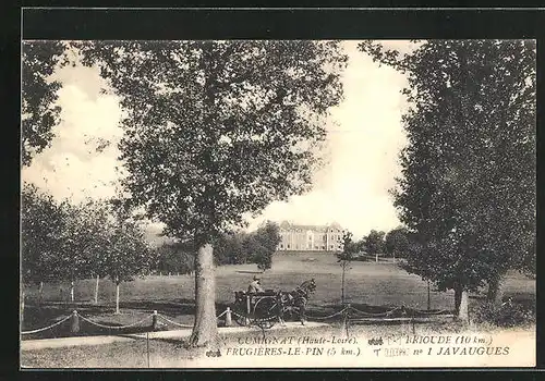 AK Cumignat, Park mit Schloss