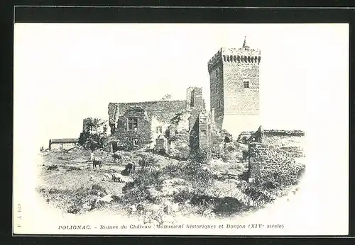 AK Polignac, Ruines du Château
