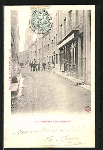 AK St-Pal-de-Mons, La Grande Rue