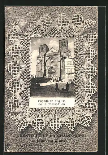 AK Chaise-Dieu, Facade de l`Eglise