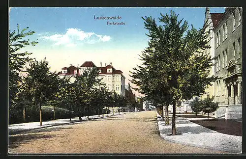 AK Luckenwalde, Blick in die Parkstrasse
