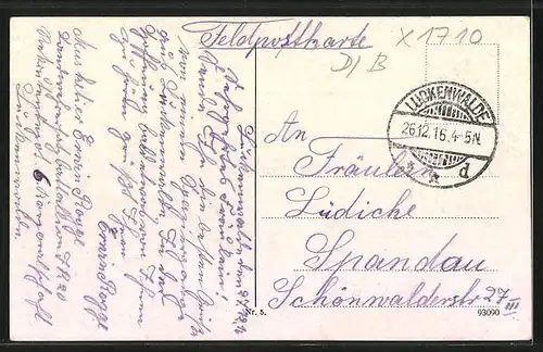 AK Luckenwalde, Blick in die Parkstrasse