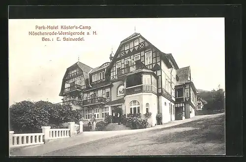 AK Wernigerode a. H., Park-Hotel Küster-Camp