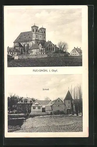AK Fuchsmühl / Obpf., Kloster, Schloss