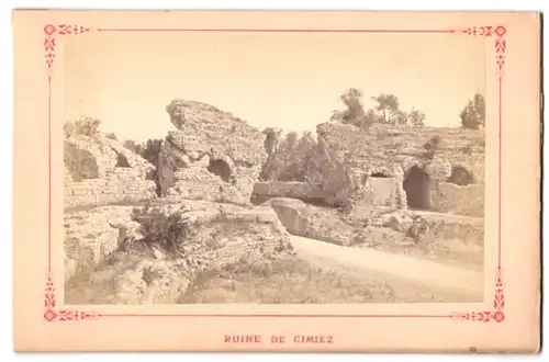 Fotografie Fotograf unbekannt, Ansicht Nizza - Nice, Ruine de Cimiez