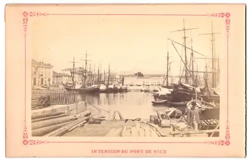 Fotografie Fotograf unbekannt, Ansicht Nizza - Nice, Interieur Du Port De Nice