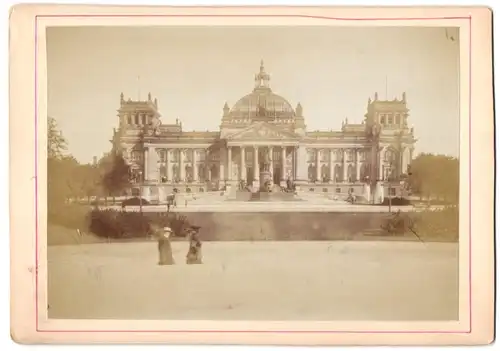 Fotografie Fotograf unbekannt, Ansicht Berlin, Partie am Reichstag