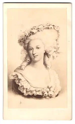 Fotografie Gustav Jägermayer & Cie., Wien, Graben 613, Portrait Prinzessin Marie-Louise von Savoyen im Kleid