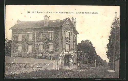 AK Villiers-sur-Marne, La Gendarmerie, Avenue Montrichard