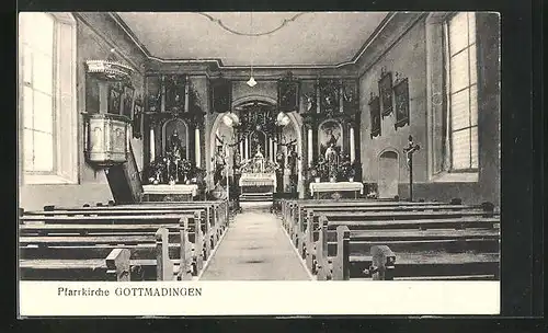 AK Gottmadingen, Blick in die Pfarrkirche