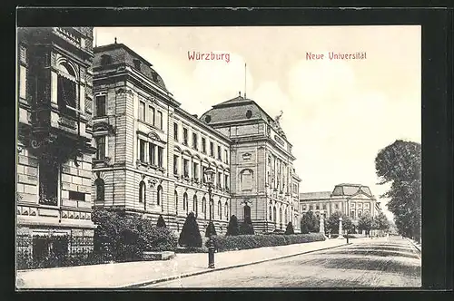 AK Würzburg, Blick entlang der neuen Universität