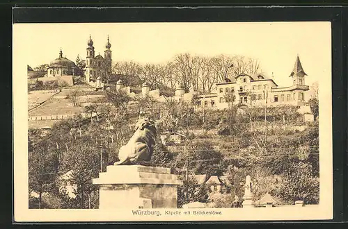 AK Würzburg, Käpelle mit Brückenlöwe