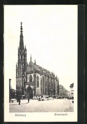 AK Würzburg, Blick auf die Marienkapelle