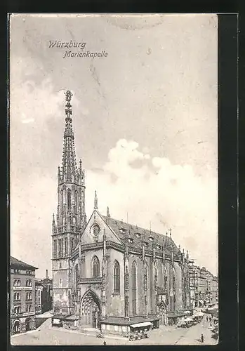 AK Würzburg, Partie an der Marienkapelle