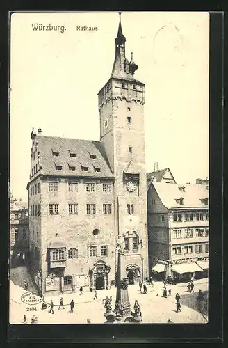 AK Würzburg, Partie am Rathaus