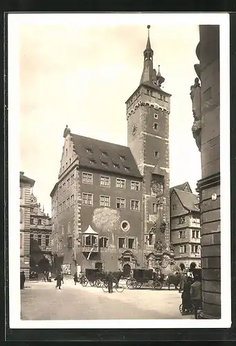 AK Würzburg, Grafeneckardturm und Ratskeller
