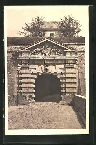 AK Würzburg, Blick zum Burkarder Tor