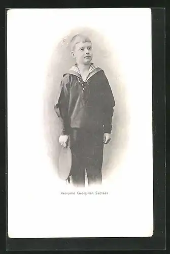 AK Kronprinz Georg von Sachsen im Matrosenanzug
