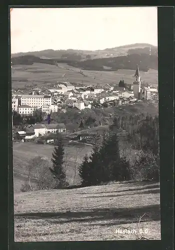 AK Haslach, Panoramablick von der Bergwiese