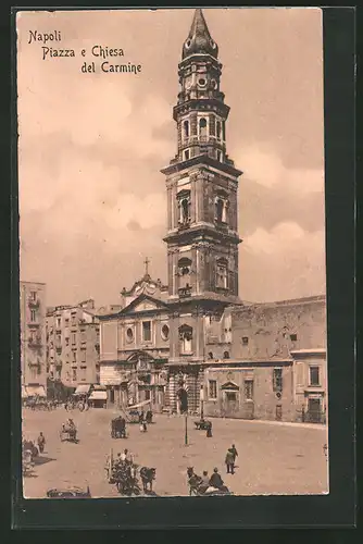 AK Napoli, Piazza e Chiesa del Carmine